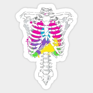 bones (art) Halloween costume Sticker